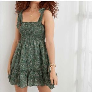 Aerie Floral Tie Shoulder Dress NWT